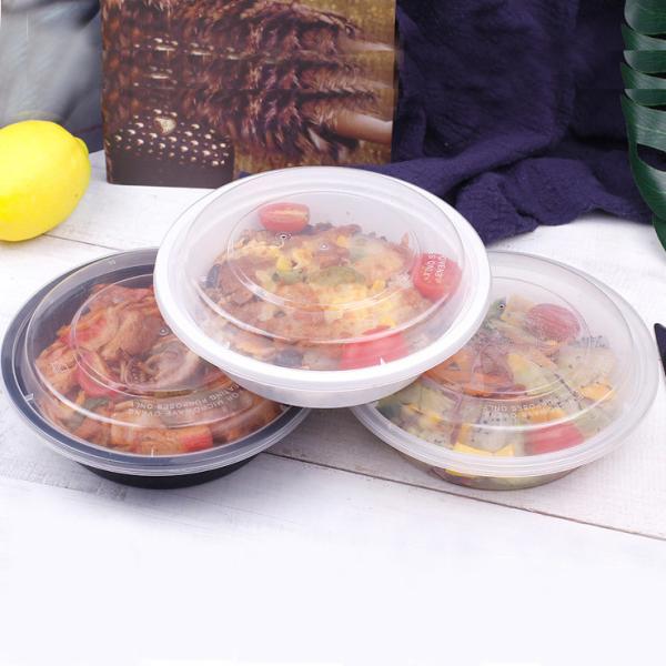 Cheap Take away round shape transparent PP bulk plastic food container for sale