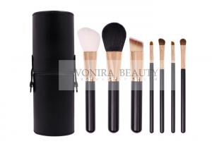 China Excellent Basic Mass Level Makeup Brushes Set PU Leather Tubby Case on sale