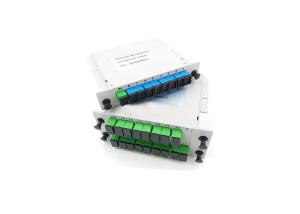 China Plastic ABS Cassette Splitters PLC à fibre optique 1x8 1x16 1x64 SC APC UPC Connector on sale