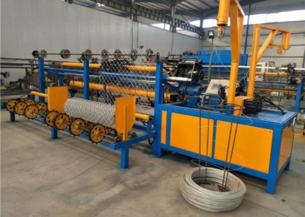 Cheap Double Wire Fencing Wire Making Machine , Black Wire Chain Link Weaving Machine  for sale
