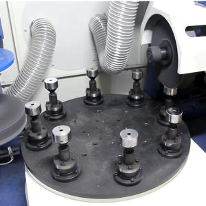 China Metal Cylindrical Automatic Metal Four Station Disk Cnc Mirror Cnc Tool Grinding Electro Polishing Machine For Stainless Steel on sale