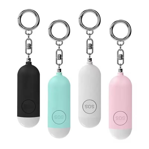 Cheap 140db Emergency Self Defense Alarm Keychain Safety Defence Key Chain Led Security Personal Alarm Keychain For Women for sale