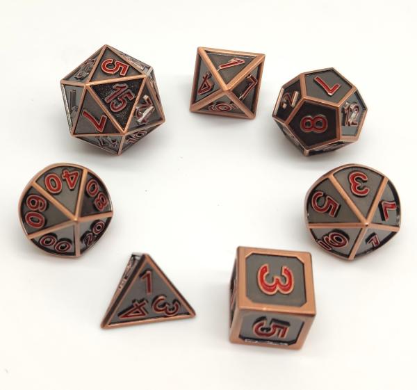 Cheap Practical Plating Sharp Edge Dice Set , Multipurpose Custom Dice Sets for sale