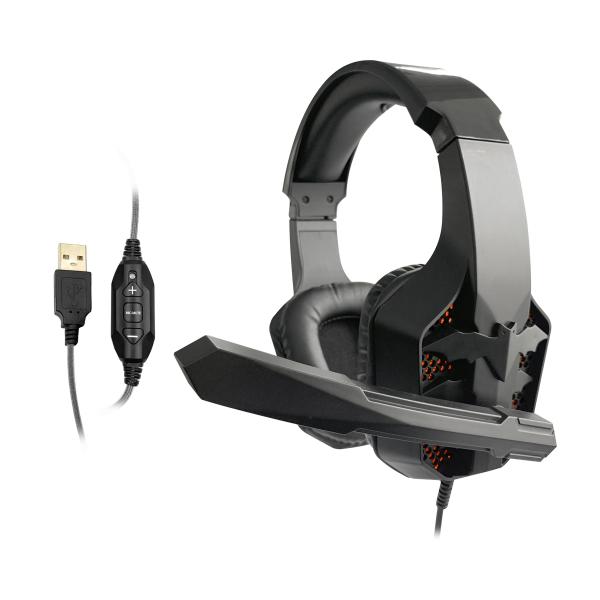 Cheap 105db Wired Gaming Headset Over Head Gamer Headphone With Microphone Volume Control for sale