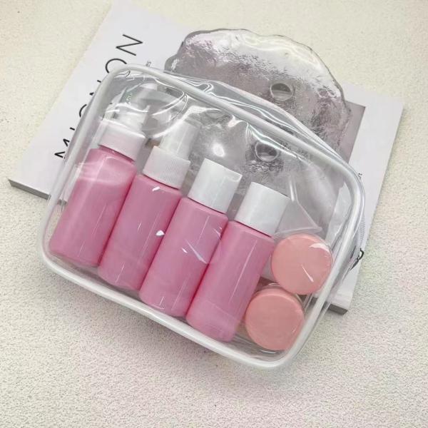 Cheap Delicate Design 50ml Plastic Travel Bottle Set With Luxurious Appearance for sale