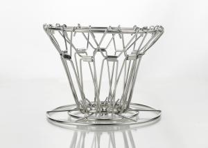 Cone Shape Basket Filter Dripper Pour Over Stainless Steel Coffee Holder For Paper Filter
