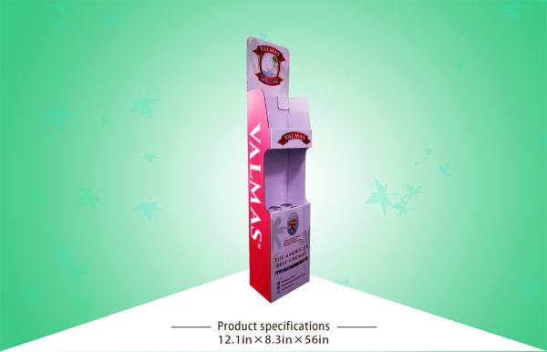 Cheap Ecomonic POP Cardboard Wine Display Stands With Easy Assembly Design for sale