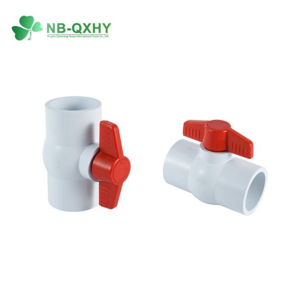 Cheap Industrial Usage 1/2" to 4" High Thickness PVC Ball Valve with ANSI Standard for sale