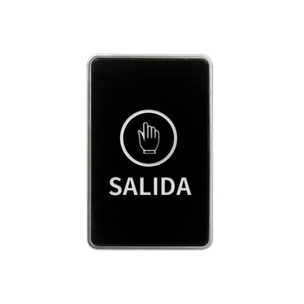 Cheap Spanish Text Black Touch sensor Exit Button 86*50mm for sale