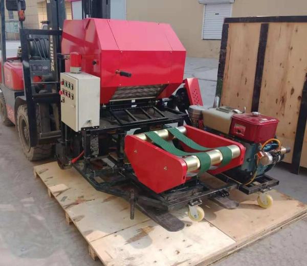 Cheap 60bales/Hr 25kg Bale Corn Stalk Baler Mini Round Hay Wrapper 7000W for sale