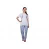 Buy cheap Fancy Ladies Summer Pyjamas , Women'S Sleepwear Short Sleeve Top And Long Pant from wholesalers