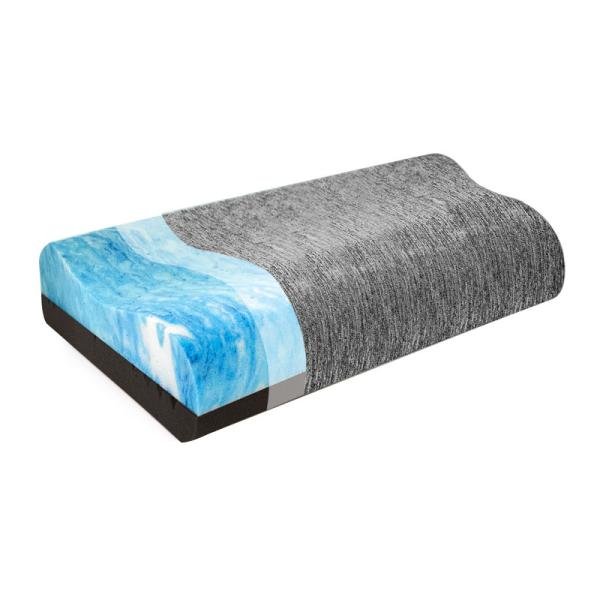 Cheap Memory Foam Double Layer Pillow Contour Breathable Bamboo Charcoal for sale