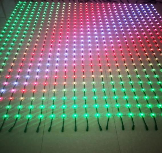 Cheap Adjustable Brightness LED Grid Screen with DMX512 Control and Customizable SMD3535 LED Point Light for sale