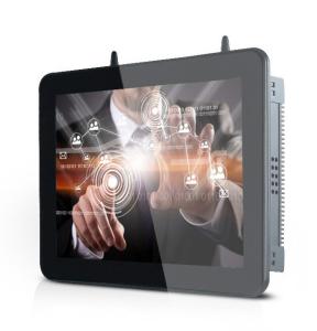 China Flat Bezel Panel Mount Touch Screen PC 8 Inch Industrial AIO Window J1900/I3/I5 on sale