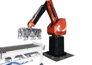 China Multi Line Robotic Arm Bag Palletizer In Fertilizer Line on sale