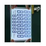 Customized 20 Digits Custom LCD Panel Monochrome Fuel Dispenser Lcd 7segment