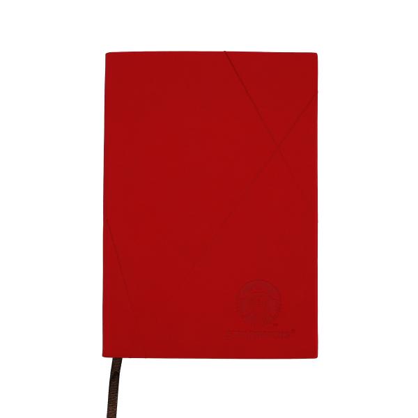 Cheap Embossed Logo Custom Journal Notebook A5 Red Color For Company Promotion for sale