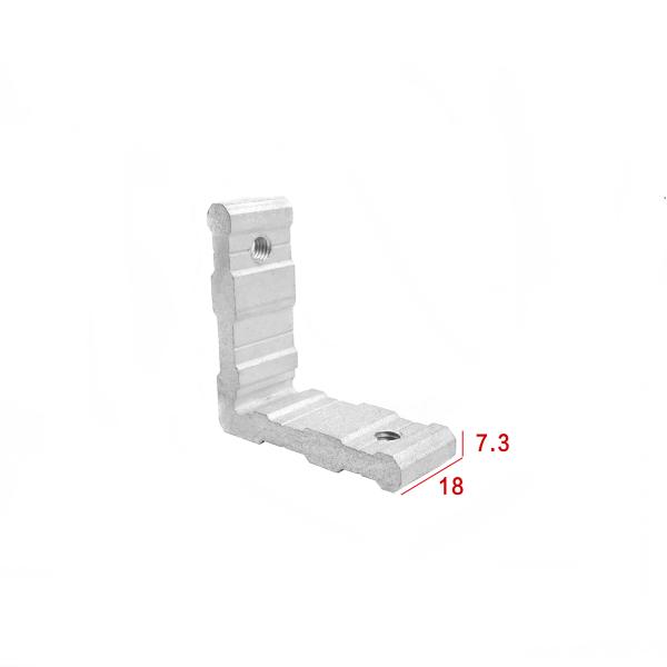 Cheap L Shape Aluminium Hardware Aluminum Joint Corners For Two-Track slim Sliding Window for sale