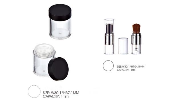 Cheap New Refillable Loose Powder Case With Nylon Brush for sale