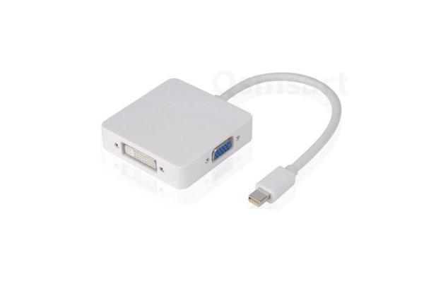 Cheap QS MIDP001, Mini DP to DVI VGA Adapter for sale
