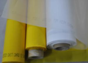 102 Width White Polyester Printing Mesh With 100% Monofilament , High Tension
