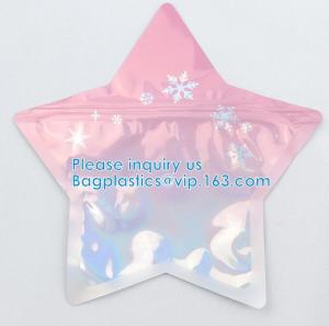 China Irregular Packing Eco-Friendly Food Grade Aluminum Foil PE Material Juicy Bag Custom Shape Zipper Pouch on sale