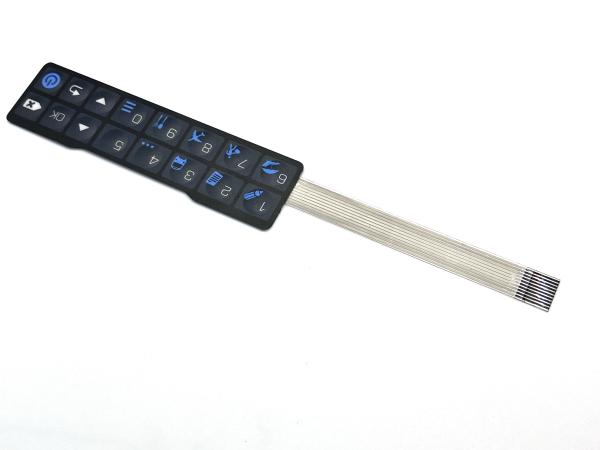 Cheap Matrix 3*5 Rim Embossing Custom Tactile Keyboard With High Effective for sale