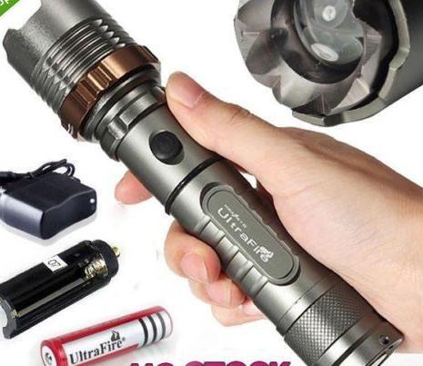 Cheap 18650 High Power Zoomable 2000 Lms Ultrafire Cree XML T6 Rechargeable Led Flashlight Torch for sale