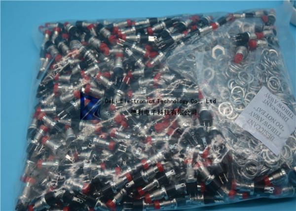 Cheap JL-BPS-R 27mm Reset Metal Push Button On Off Switch With Red Stem 100MΩ Insulation Resistance for sale