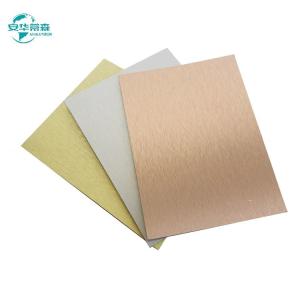Brushed ACP Aluminium Composite Panel with Mirror Effect and Fireproof PE Core Layer