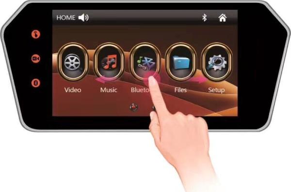 Cheap 7" LCD MP5 Touch Screen Display For Car , Car Parking Monitor Customizable Splash Screen for sale