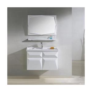 Best Add Style to Your Small Bathroom with Modern White Vanities and Waterproof Countertop wholesale