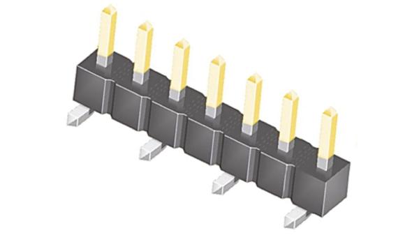 Cheap 5.08mm SMT LCP PCB Pin Header H2.5 Single Row With Cap Reel Packing for sale