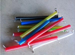 Stretchable spiral coil cord in different colors plastic spring safe wire coil holder rope