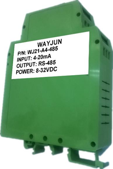 Cheap WAYJUN one channel Analog  signal to RS485 Converter A/D Converter  0-5V to rs232 with Modbus 12bits for sale