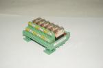 DC 24 Volt 6 Ways Programmable Relay Module With Relay Base Easy Replace