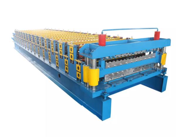 Cheap PPGI Double Layer Roll Forming Machine With Hydraulic Cutting for sale
