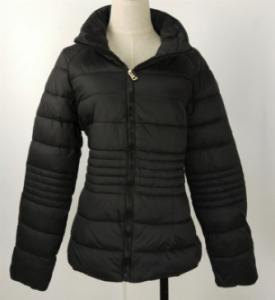 Best Durable Ladies Light Padded Jacket , Short Padded Coat Womens With Elastic Waist wholesale