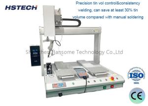 China 4 Axis Stepper Motor Automatic Desktop Soldering Machine With Doulbe Working Station on sale