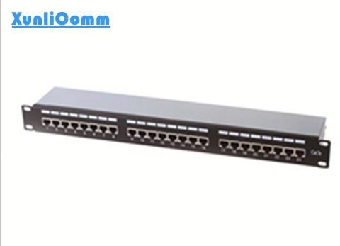 Cheap FTP 24 Port Network Patch Panel , Network Patch Box For Wire Accessaries for sale