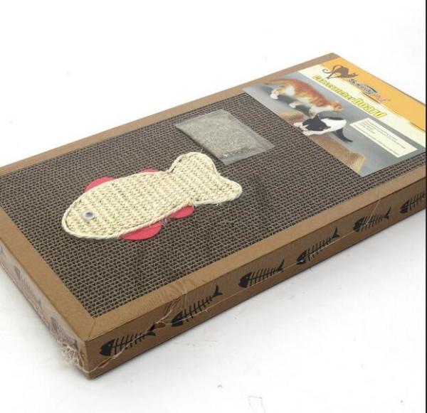 Cheap Playing Cat Scratch Board Durable , Cat Scratcher Cardboard With Refills for sale