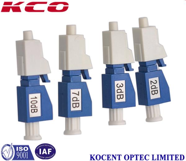 Cheap 1000MW Fixed Type Lc Fiber Optic Attenuator Single Mode 3dB Telecom Standard for sale