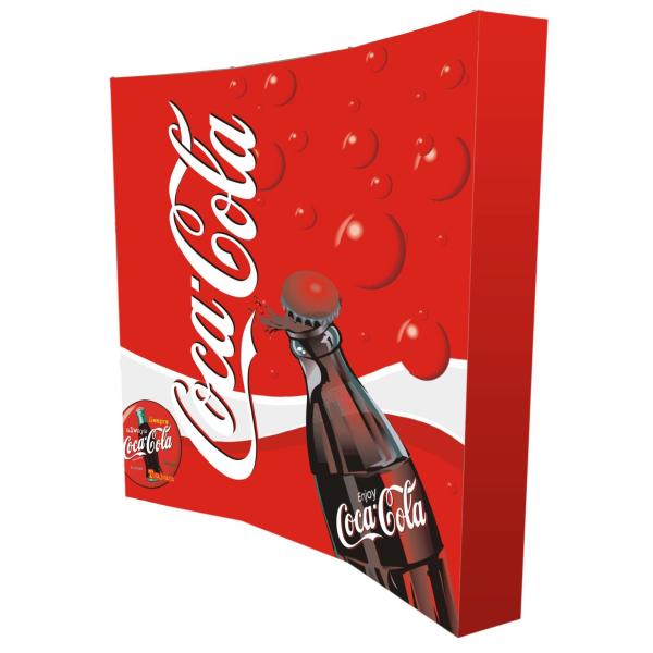 Cheap 3 * 3 Pop Up Banner Stands Aluminum Backdrop Grey Orange Color Flat Shape for sale