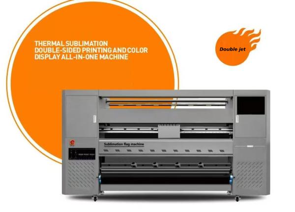 Cheap 8 Color Flag Printer With Epson I3200 Printhead Capable Of Handling 12 Inch Maximum Winding for sale