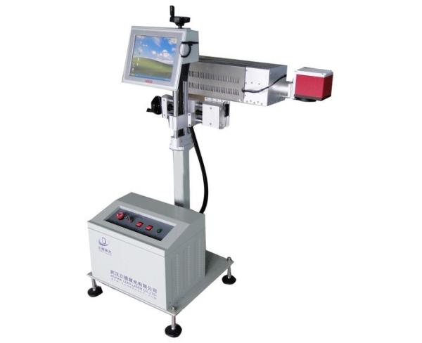 Cheap 40W Flying Style Laser Marking Equipment , Laser Coding Machine High Stability for sale