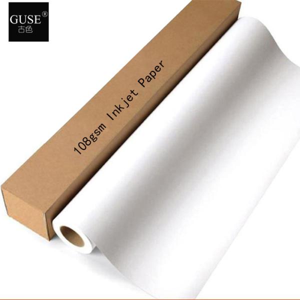 Cheap 108GSM Large Format Matte Coated Paper 0.61 For Inkjet Printers for sale
