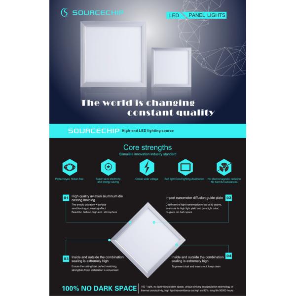 40W flat panel led lighting 600x600 led panel light