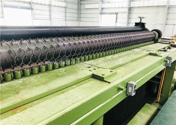 Cheap 1200mm Width Gabion Making Machine / Gabion Wire Mesh Machine Mesh Sizes 22x33mm for sale