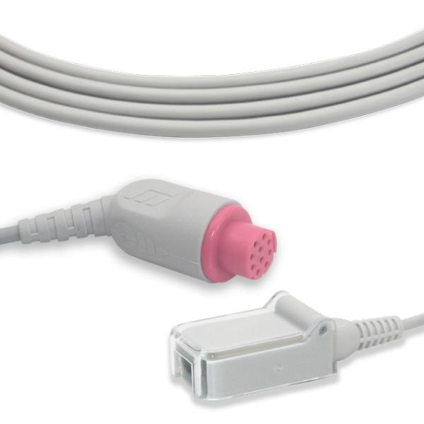 Cheap 10pin Connector Oxygen Meter Spo2 Extension Cable TPU Adult for sale