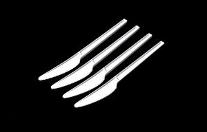 Customization Design CPLA Cutlery 158mm Compostable Knife  Eco Friendly